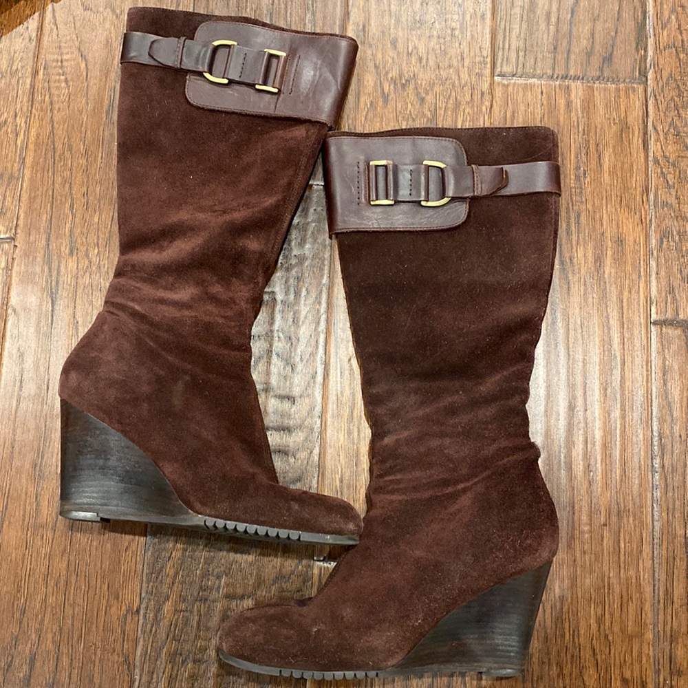 Aerosole Durrific Suede Wedge Boots